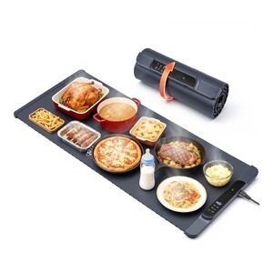 Warming Mat for Food XL 36x15" Electric Food Warmer Tray Portable Rollable NEW